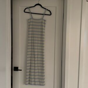 Zara long ribbed stripped dress size M